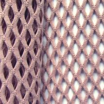  Big Hole Diamond Mesh on Stretch Polyester Spandex Fabric by  The Yard (Royal)